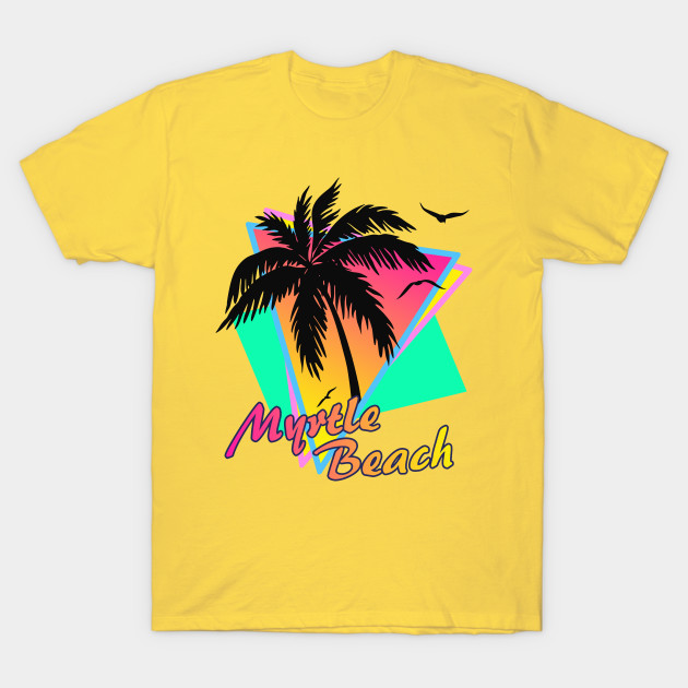 Myrtle Beach Cool 80s Sunset Myrtle Beach TShirt TeePublic
